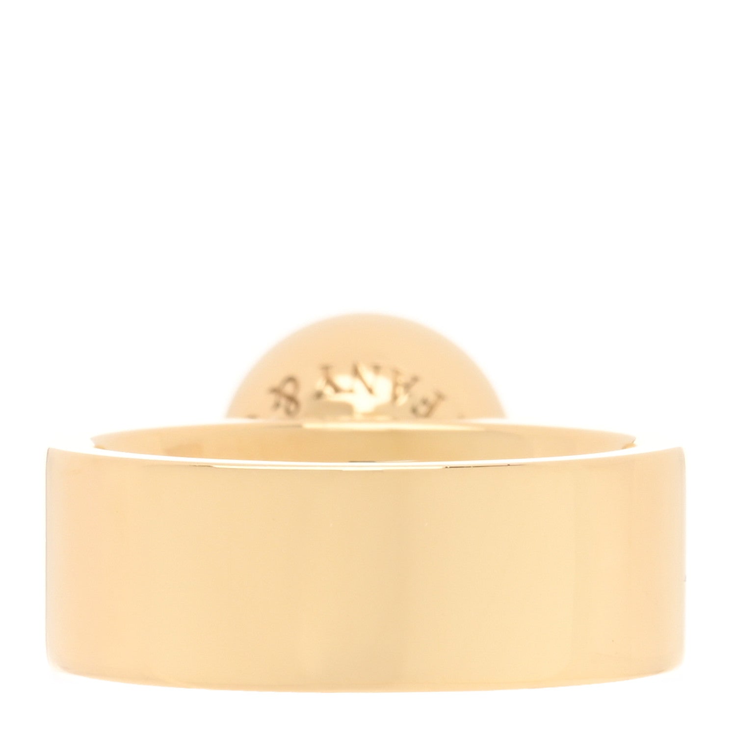 Tiffany 18K Yellow Gold HardWear Dangle Ball Ring 49 4.75 3 of 4