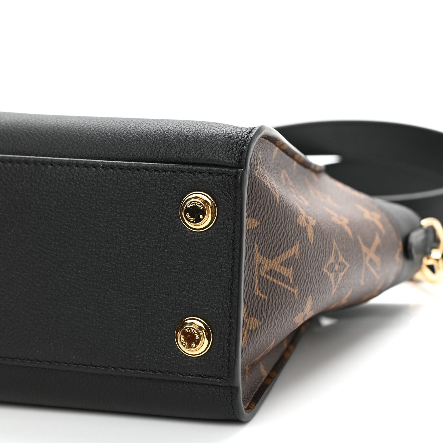 Louis Vuitton Calfskin Monogram On My Side PM Black 9 of 10