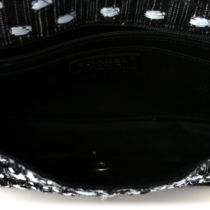 Chanel Denim Woven Medium Flap Light Blue 5 of 11