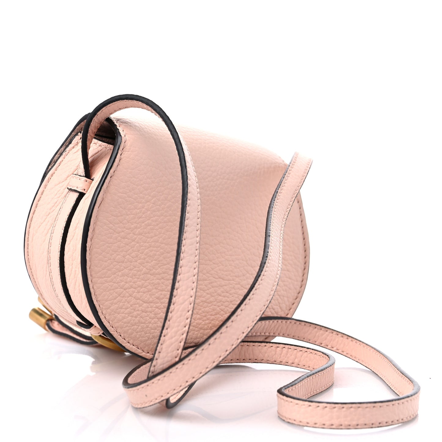 Calfskin Nano Marcie Saddle Bag Misty Lavender