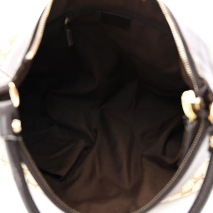 Gucci Monogram Large D Gold Hobo Dark Brown 5 of 15