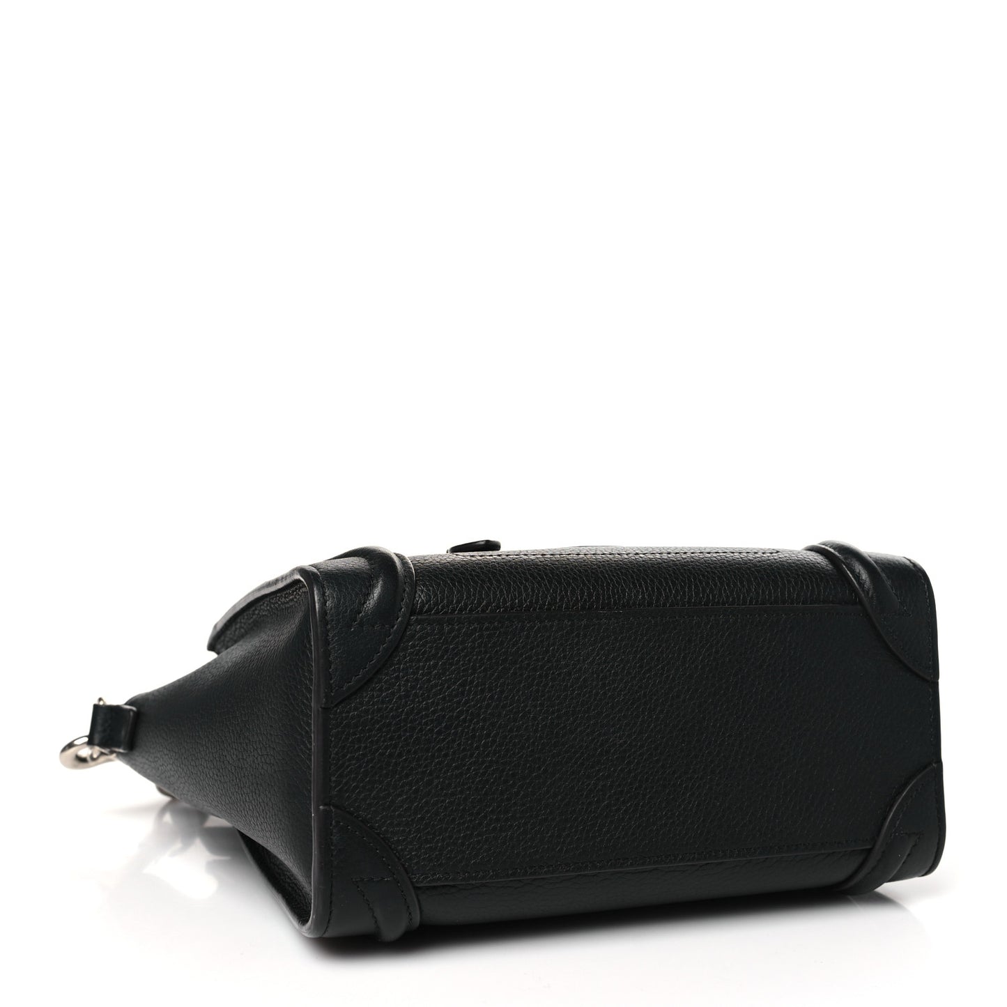 Drummed Calfskin Nano Luggage Black