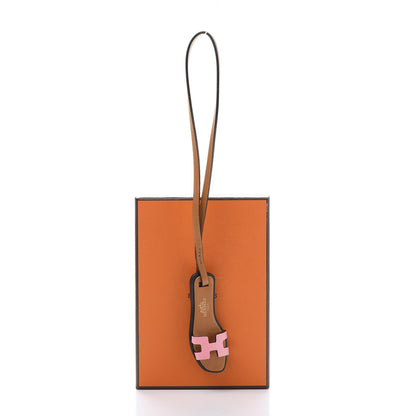 Hermes Epsom Butler Calfskin Hunter Oran Nano Bag Charm Rose Confetti Sable 6 of 6