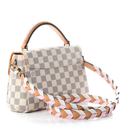 Louis Vuitton Damier Azur Braided Croisette Rose 3 of 8