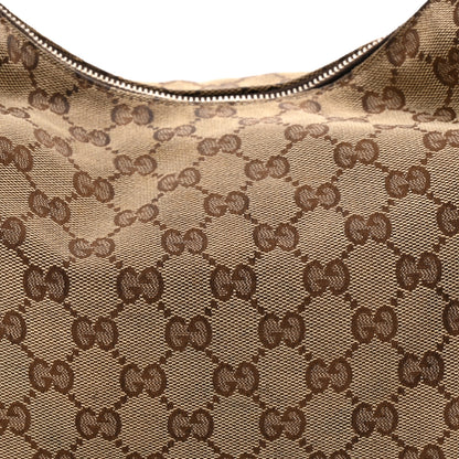 Gucci Monogram Medium Horsebit Chain Hobo Dark Brown 8 of 10