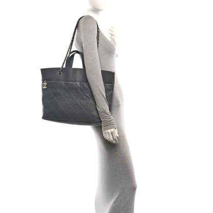 Chanel Caviar Quilted Shopping Tote Grey 2 of 10