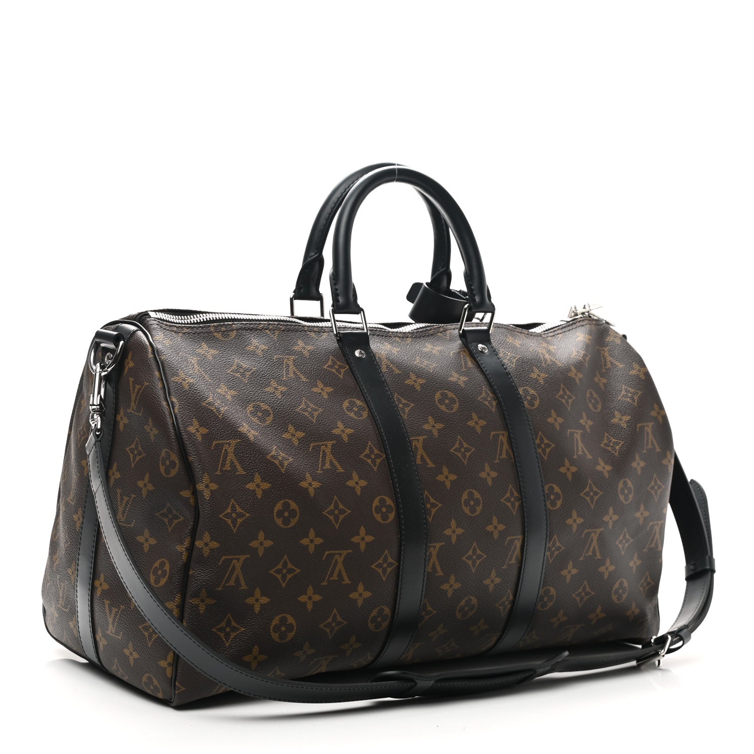 Louis Vuitton Monogram Macassar Keepall Bandouliere 45 3 of 9