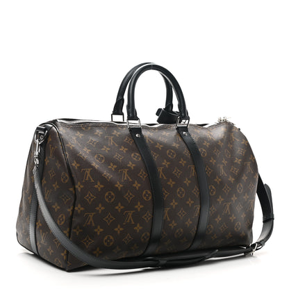 Louis Vuitton Monogram Macassar Keepall Bandouliere 45 3 of 9