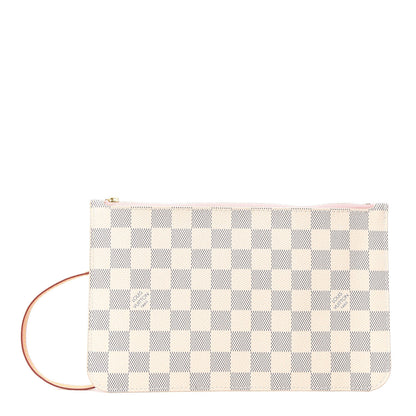 Louis Vuitton Damier Azur Neverfull MM GM Pochette Rose Ballerine 1 of 7