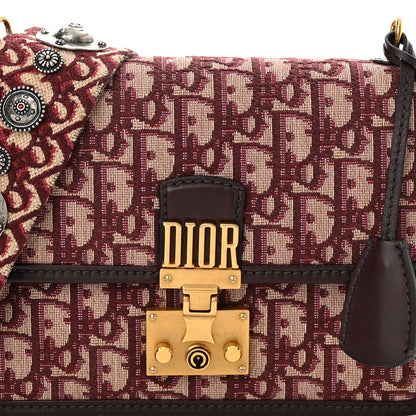 Christian Dior Oblique DiorAddict Flap Bag Burgundy 8 of 10
