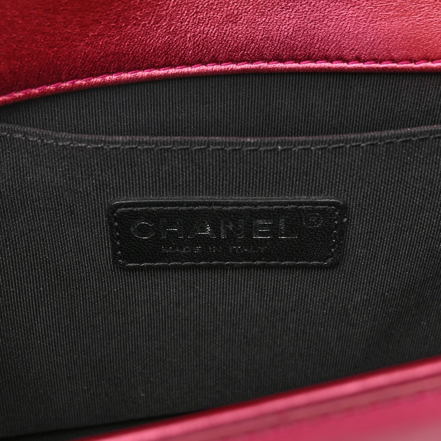 Chanel Metallic Patent Calfskin Quilted Medium Boy Flap Pink 6 of 10