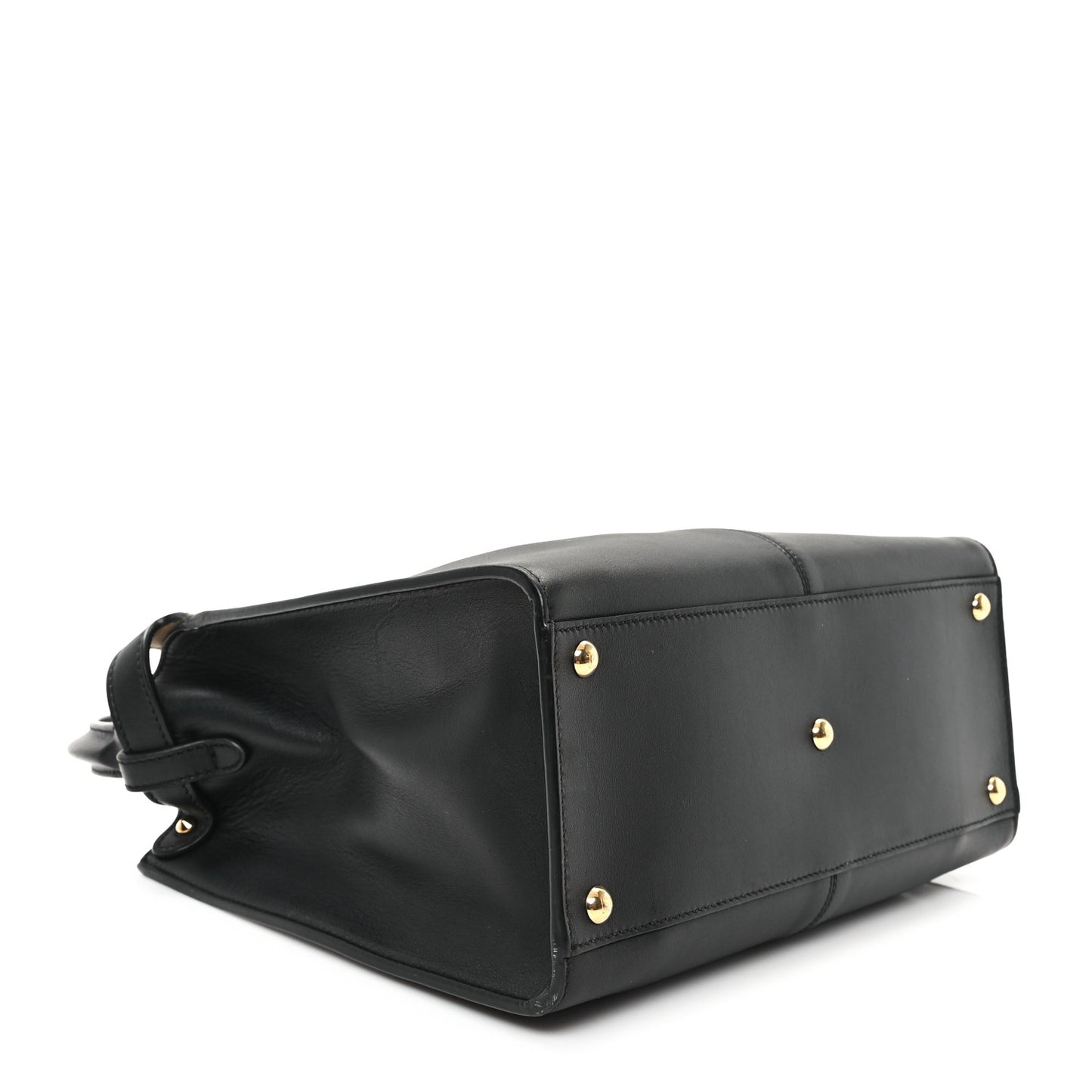 Vitello Seta Glazed Fabric FF 1974 Medium Peekaboo X-Lite Black Mogano Panna