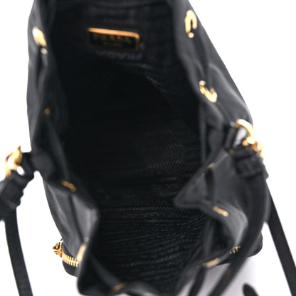 Prada Re-Nylon Duet Drawstring Shoulder Bag Black 5 of 10