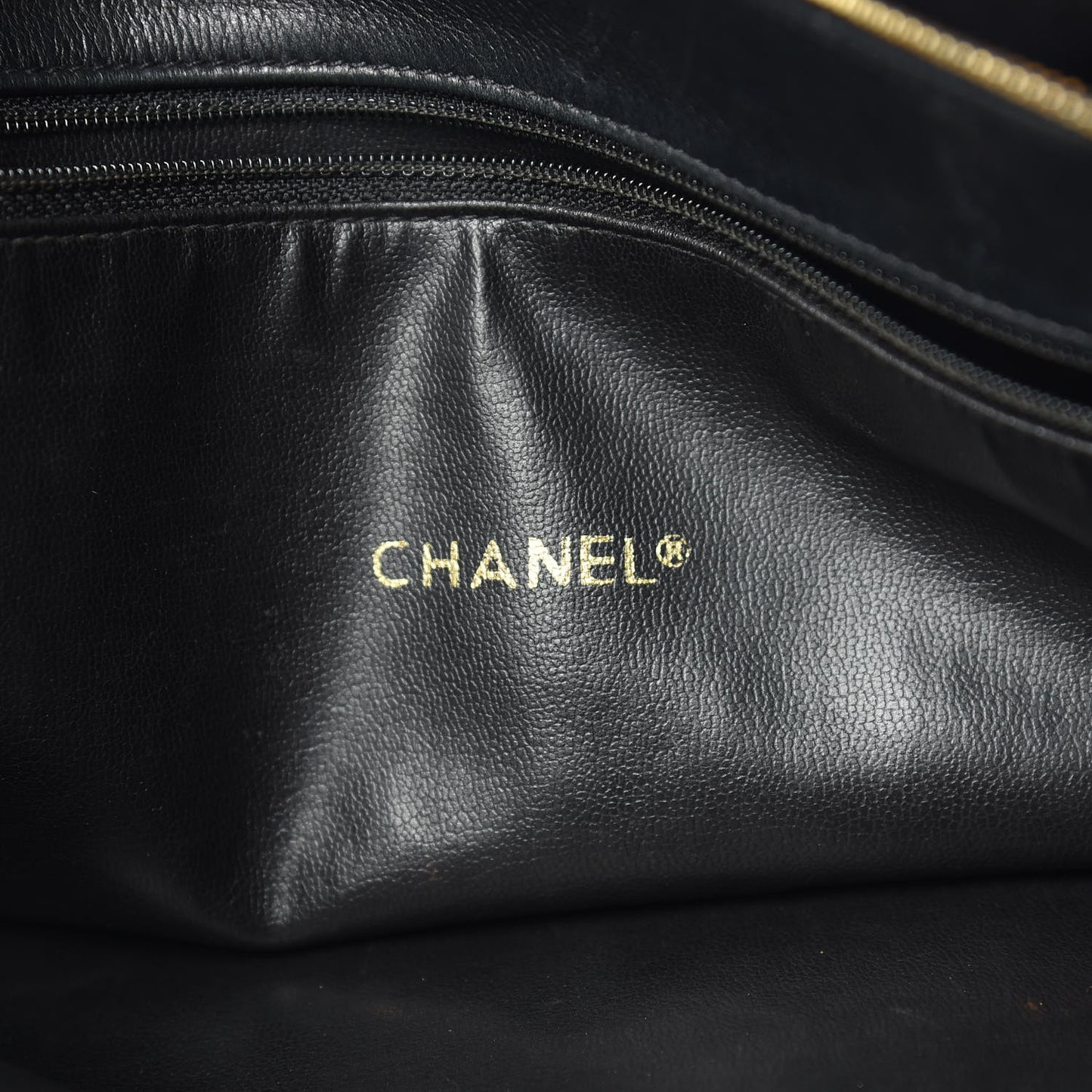 Lambskin Quilted Shoulder Bag Black