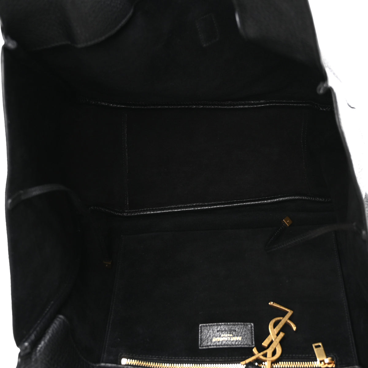 Saint Laurent Grained Deerskin Bea Tote Black 5 of 10