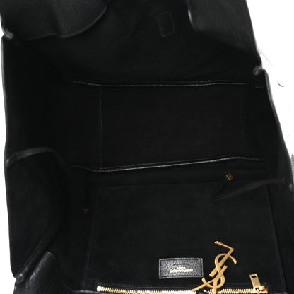 Saint Laurent Grained Deerskin Bea Tote Black 5 of 10