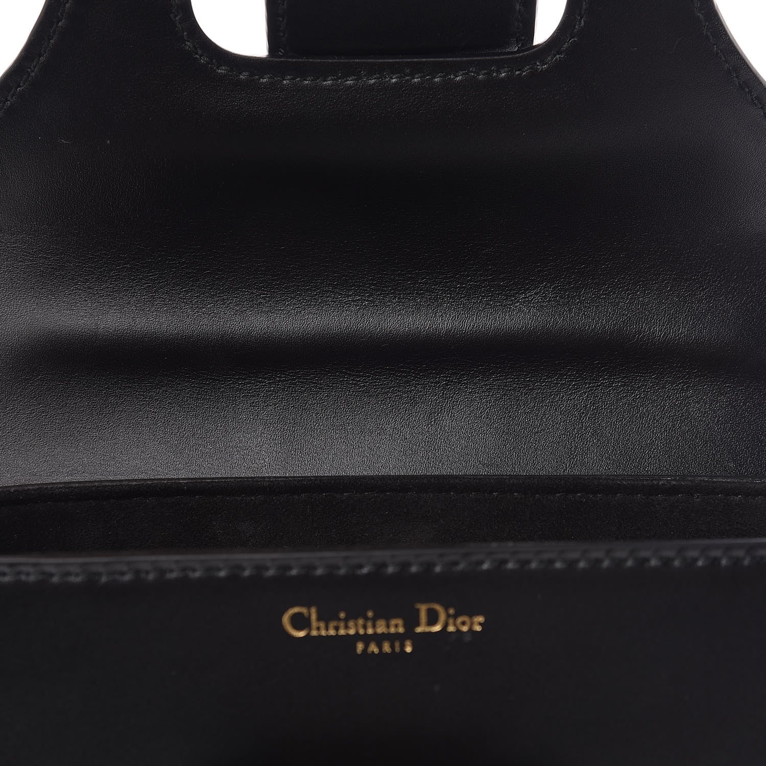 Christian Dior Calfskin D Fence Saddle Bag Black 9 of 11