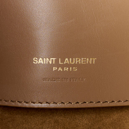 Saint Laurent Shiny Calfskin Le 37 Bucket Bag Dark Cork 7 of 14