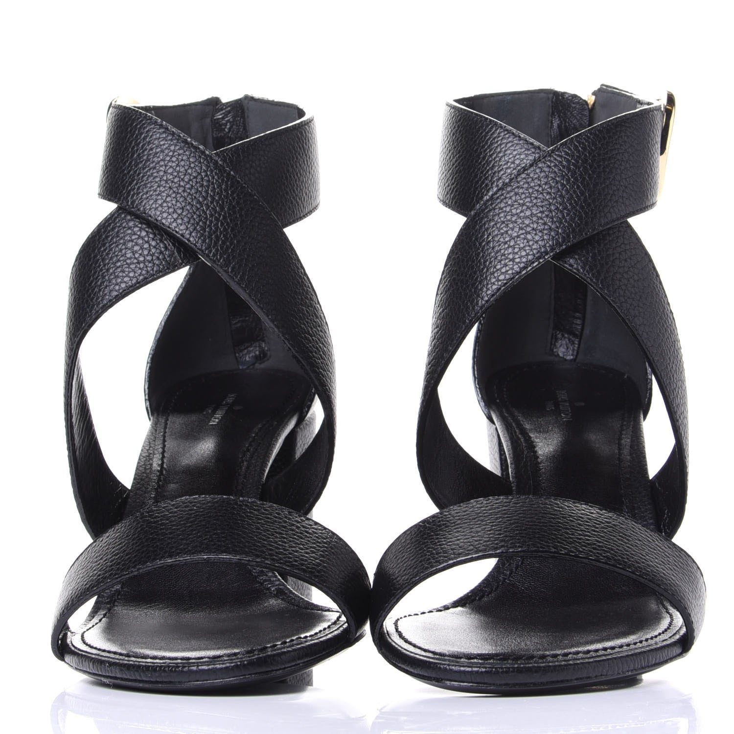 Louis Vuitton Calfskin Horizon Sandals 40 Black 2 of 10