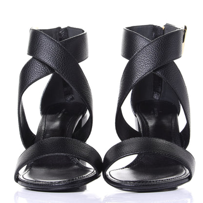 Louis Vuitton Calfskin Horizon Sandals 40 Black 2 of 10