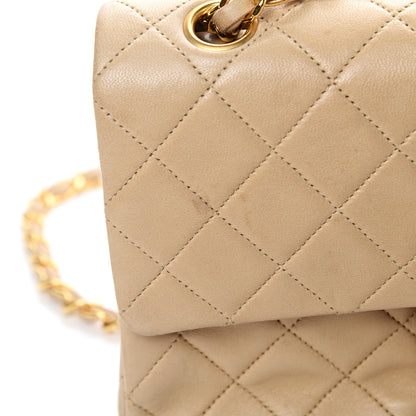 Chanel Lambskin Quilted Small Double Flap Beige 15 of 15