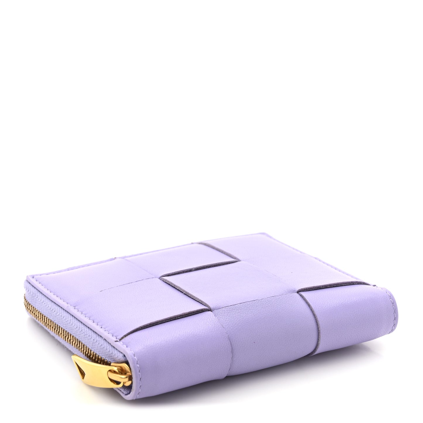 Nappa Maxi Intrecciato Zip Around Wallet Wisteria