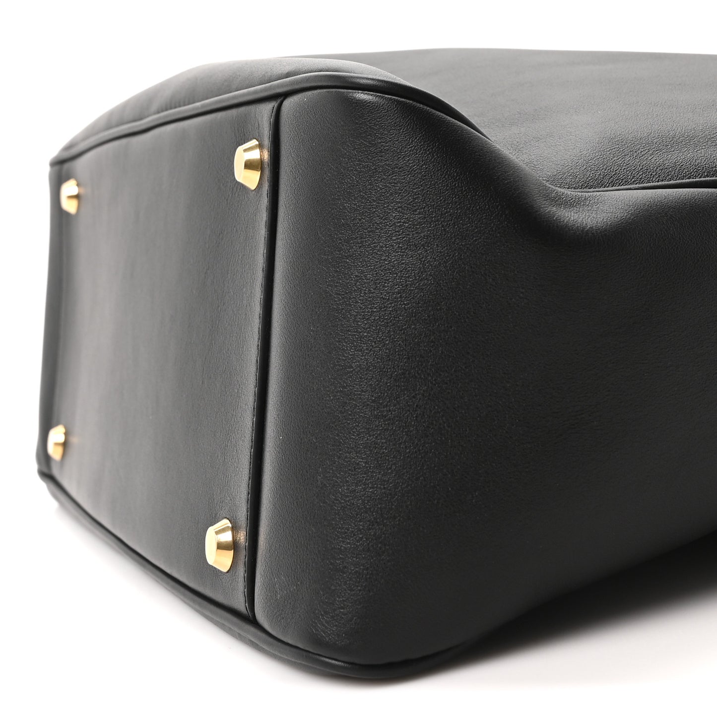 Natural Smooth Calfskin Medium Rodeo Hobo Black