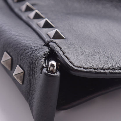 Valentino Garavani Calfskin Large Rockstud All Over Flip-Lock Messenger Bag Black 15 of 20