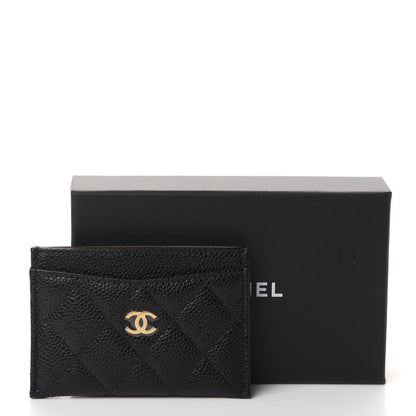 Chanel Caviar Quilted Card Holder Black 9 of 9