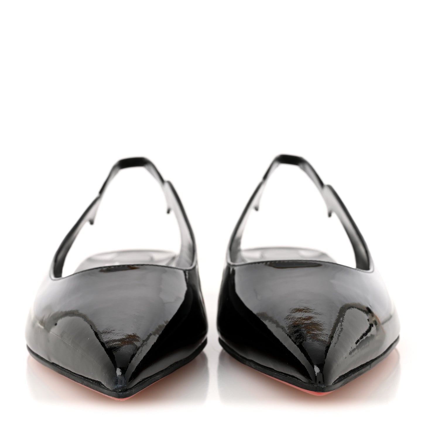Patent Hot Chickita Slingback Flats 39.5 Black