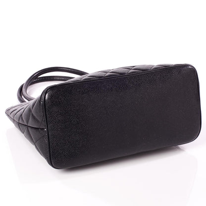 Chanel Caviar Medallion Tote Black 5 of 9