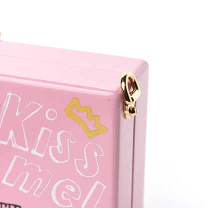 Dolce & Gabbana Acrylic Graffiti Printed Box Crossbody Bag Pink 12 of 15