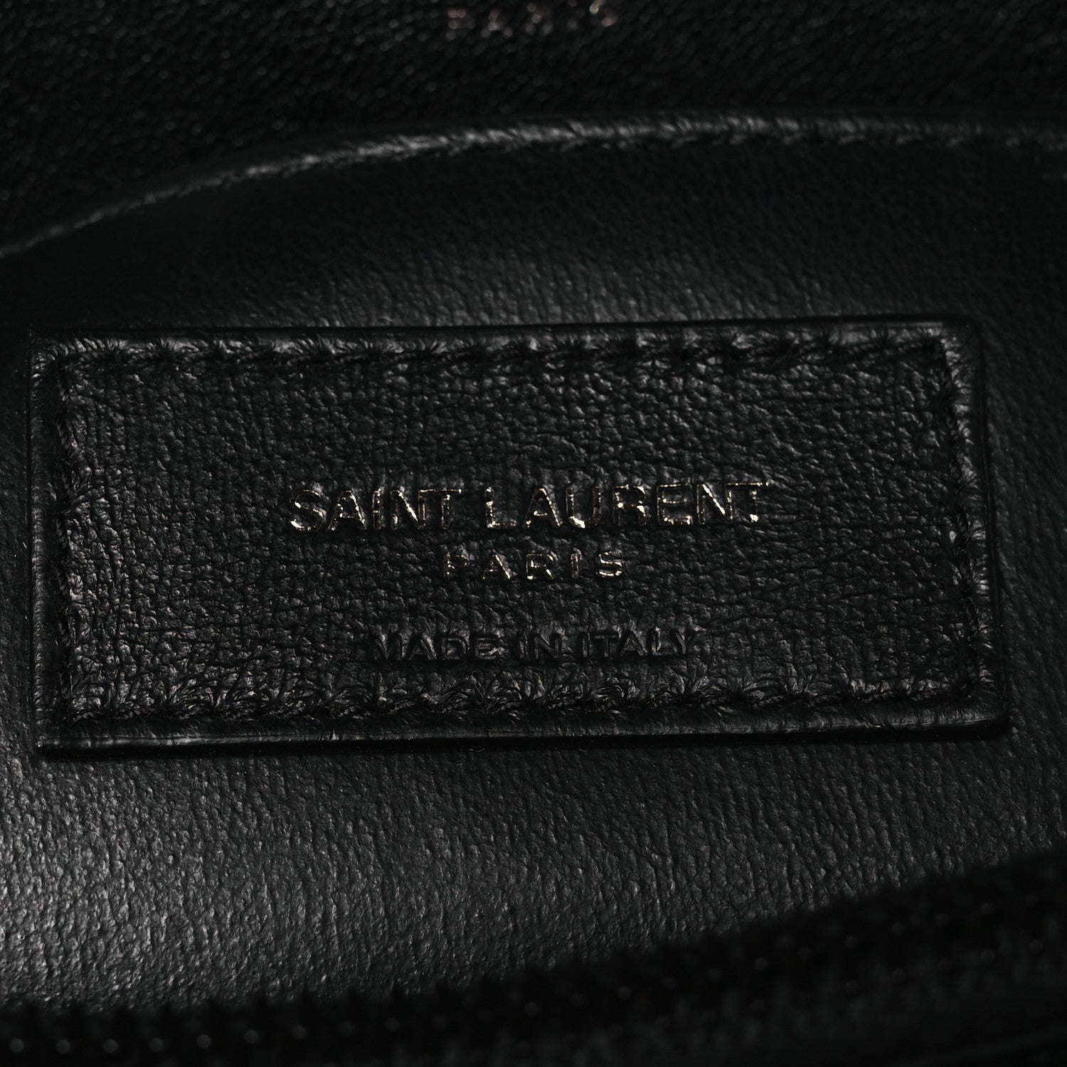 Saint Laurent Sheepskin Matelasse Chevron Monogram Monochrome Medium College Bag Black 6 of 11