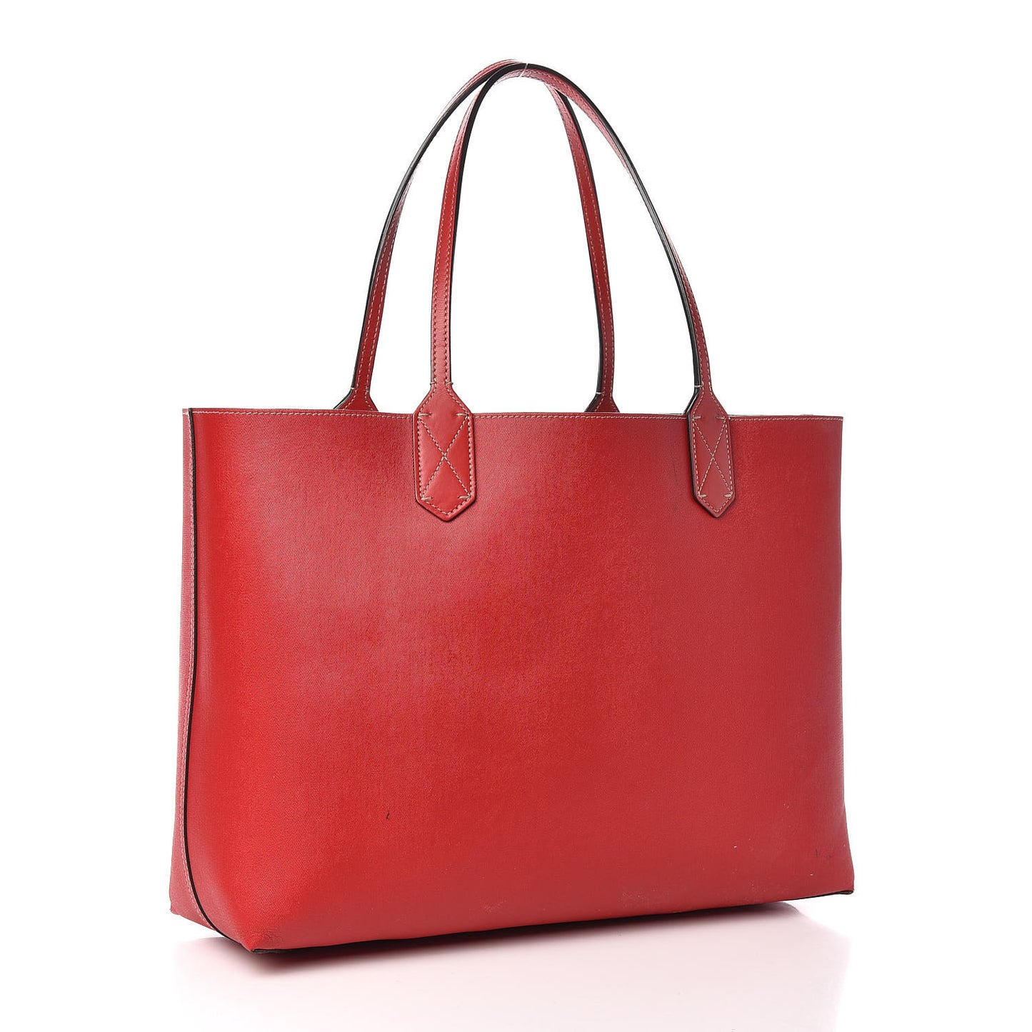 GG Supreme Monogram Medium Reversible Tote Beige Red