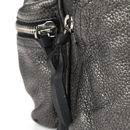 Burberry Metallic Deerskin Medium Rucksack Backpack Dark Grey 11 of 14
