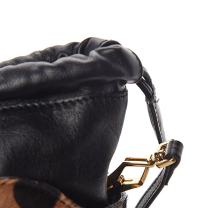 Burberry Calf Hair Heart Print Little Crush Dark Camel Black 11 of 11
