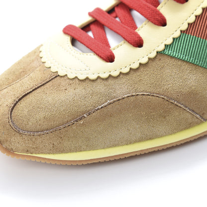 Gucci Suede Web Mens Rocket Sneakers 8 Nocciola Burro 9 of 10