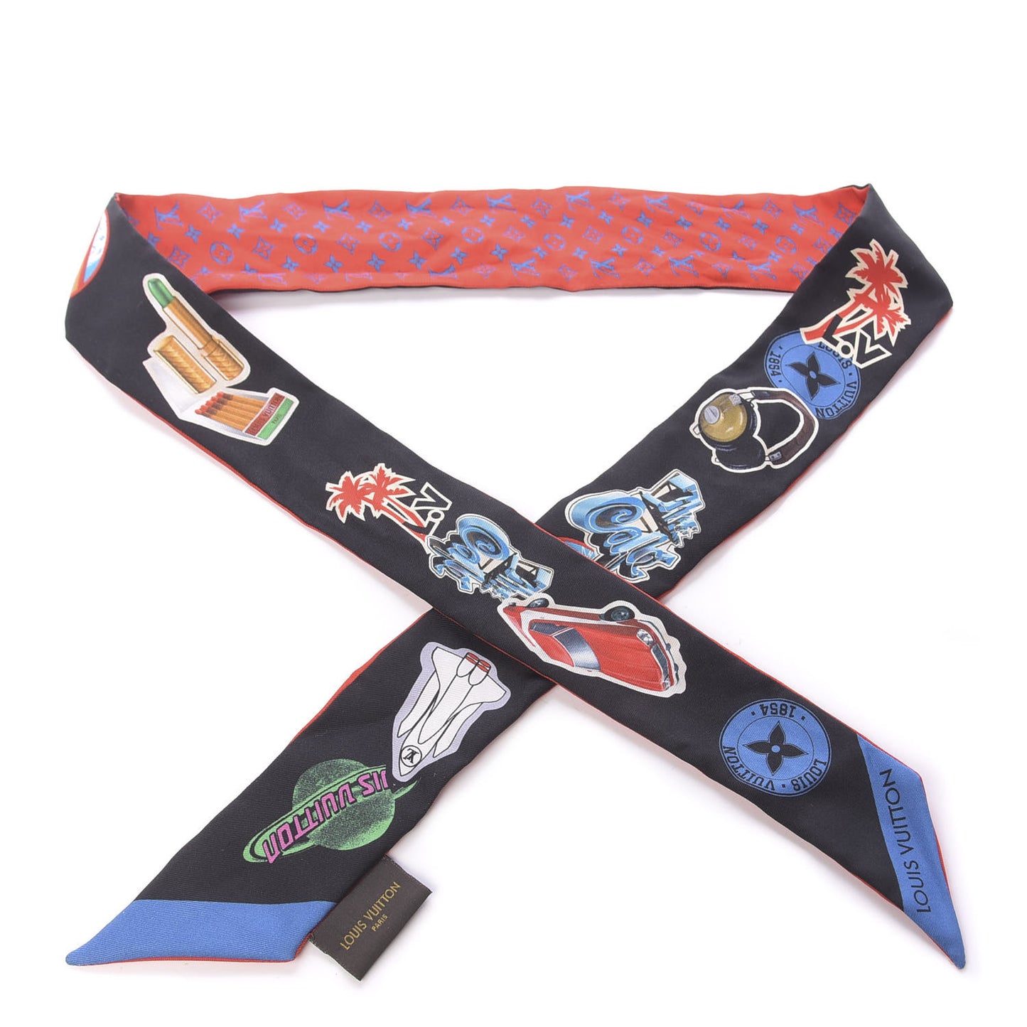 Silk Monogram World Tour Stickers BB Bandeau Rouge