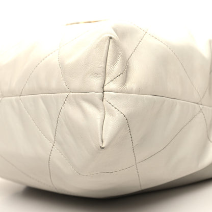 Chanel Shiny Calfskin Quilted Chanel 22 White 12 of 13