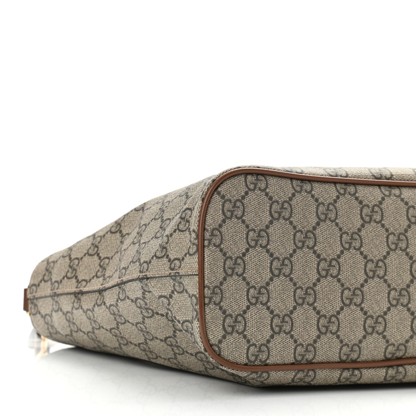 Soft GG Supreme Monogram Small Crossbody Tote Beige Cuir