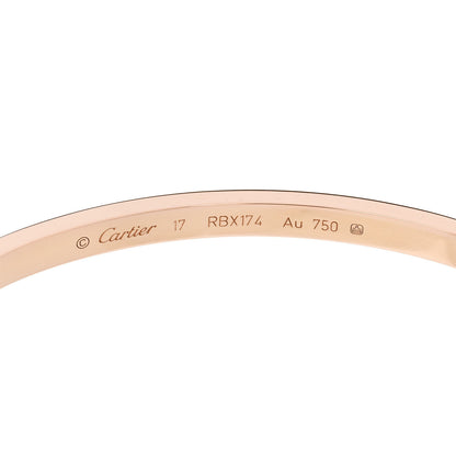 Cartier 18K Pink Gold Small LOVE Bracelet 17 6 of 9