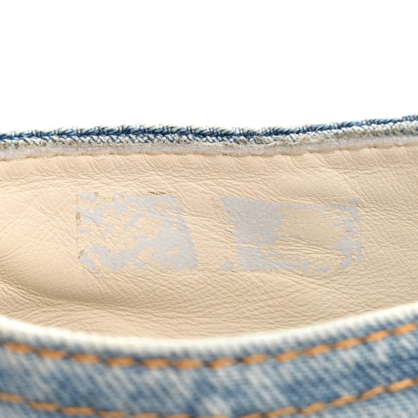 Denim Lace Up Boots 36 Light Blue