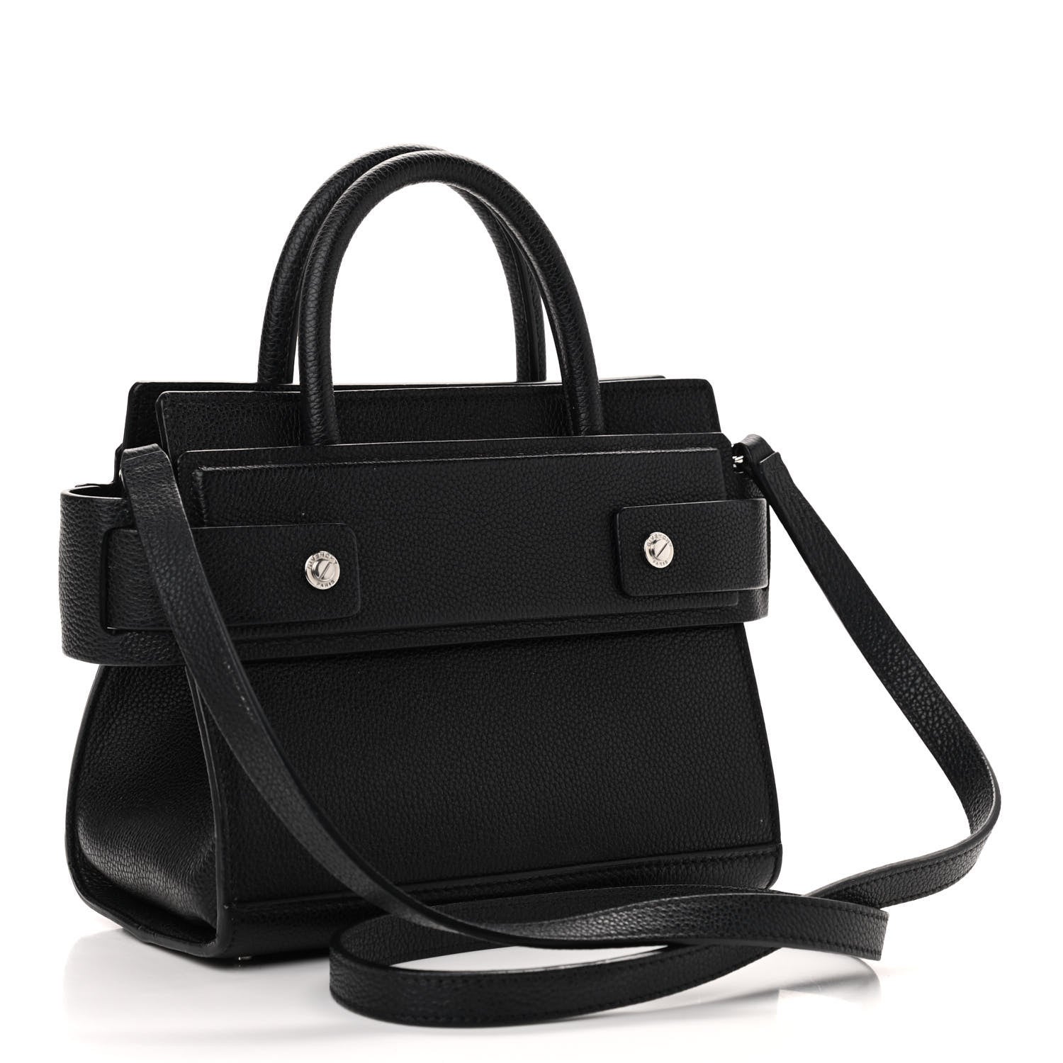 Givenchy Grained Calfskin Mini Horizon Satchel Black 3 of 9