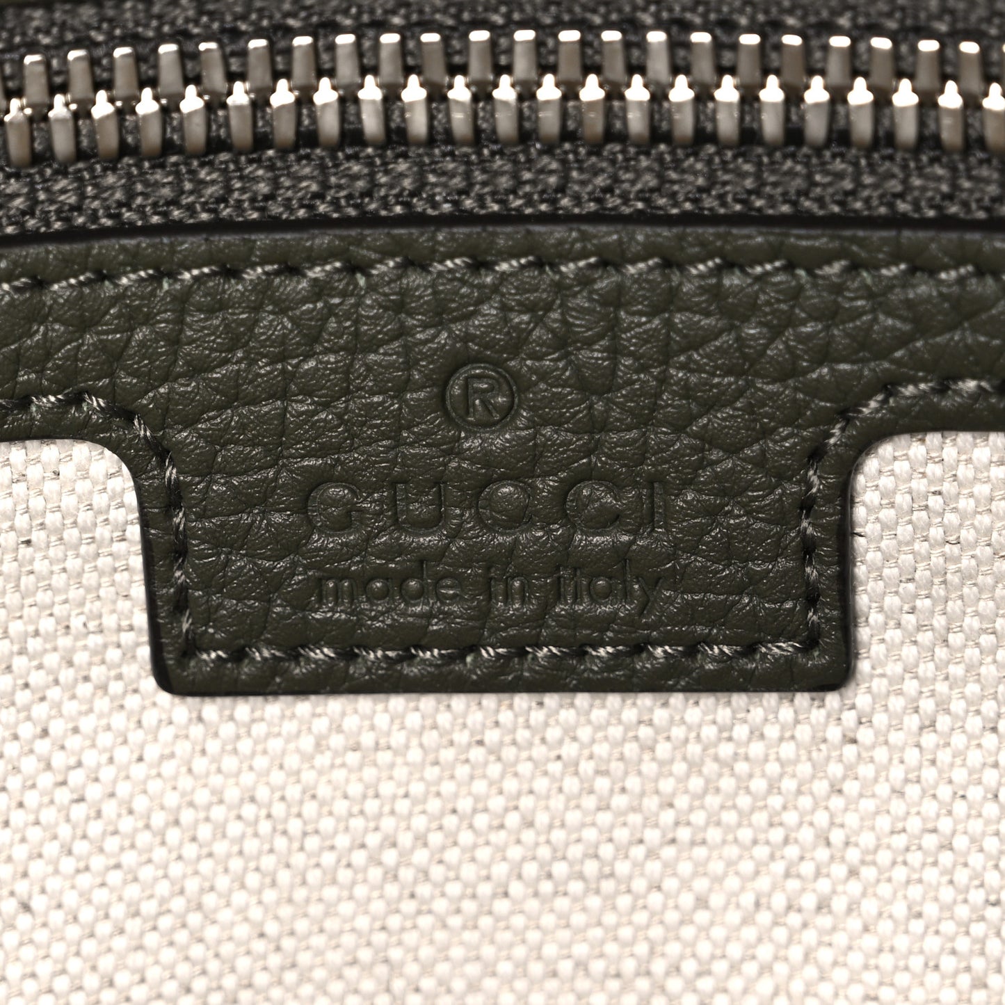 Piuma Calfskin Jumbo GG Embossed Double Buckle Medium Messenger Bag Dark Vintage Olive