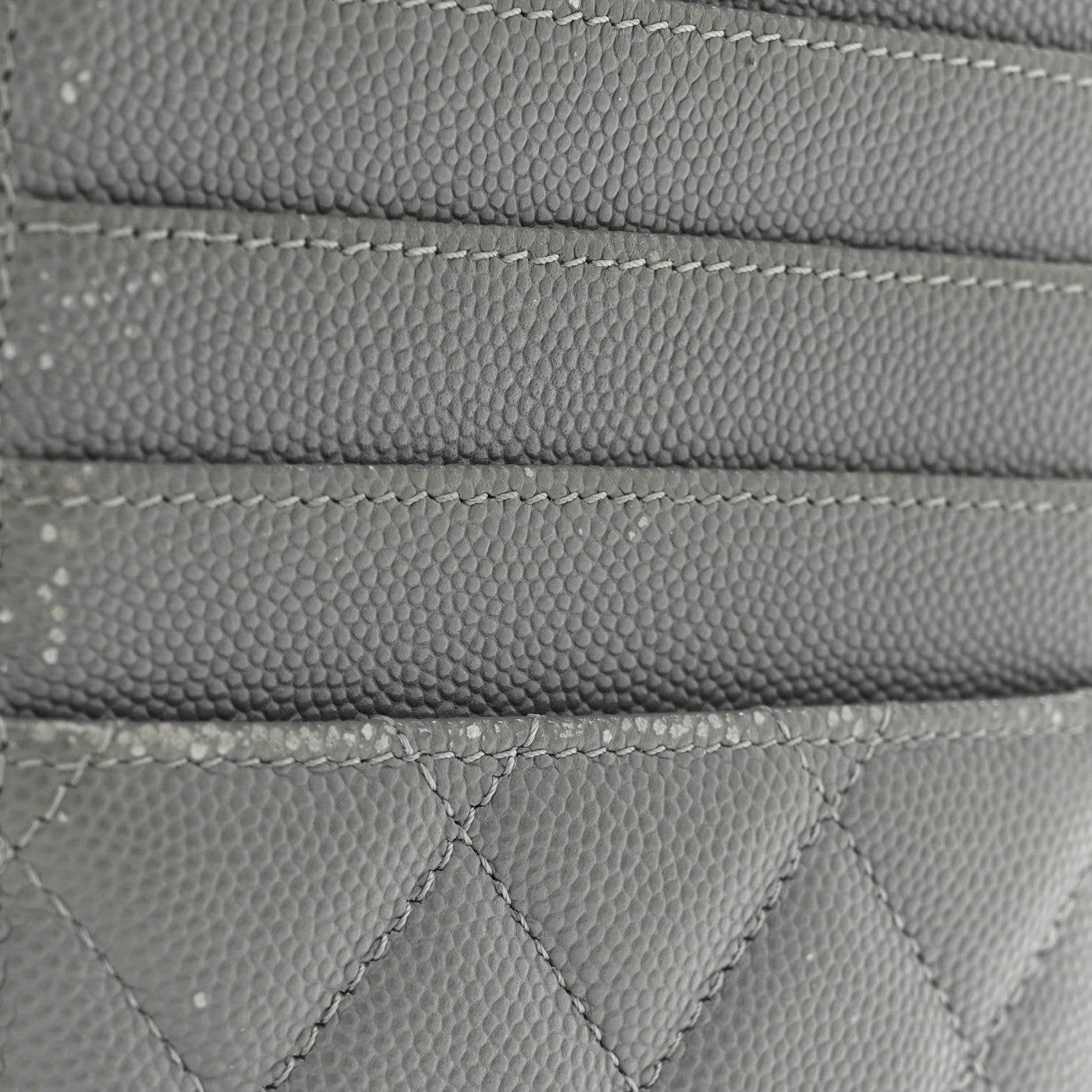 Chanel Caviar Quilted Classic iPhone Pouch Grey 8 of 8