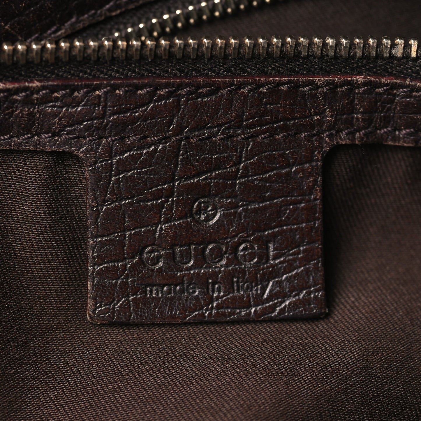Monogram Large Horsebit Chain Hobo Dark Brown