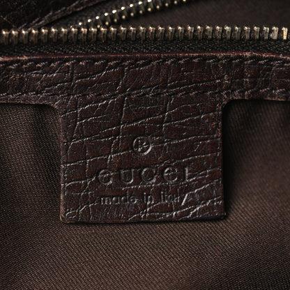 Gucci Monogram Large Horsebit Chain Hobo Dark Brown 6 of 10