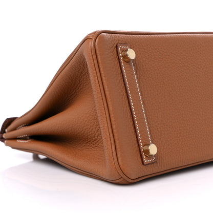 Hermes Togo Birkin 25 Gold 8 of 10