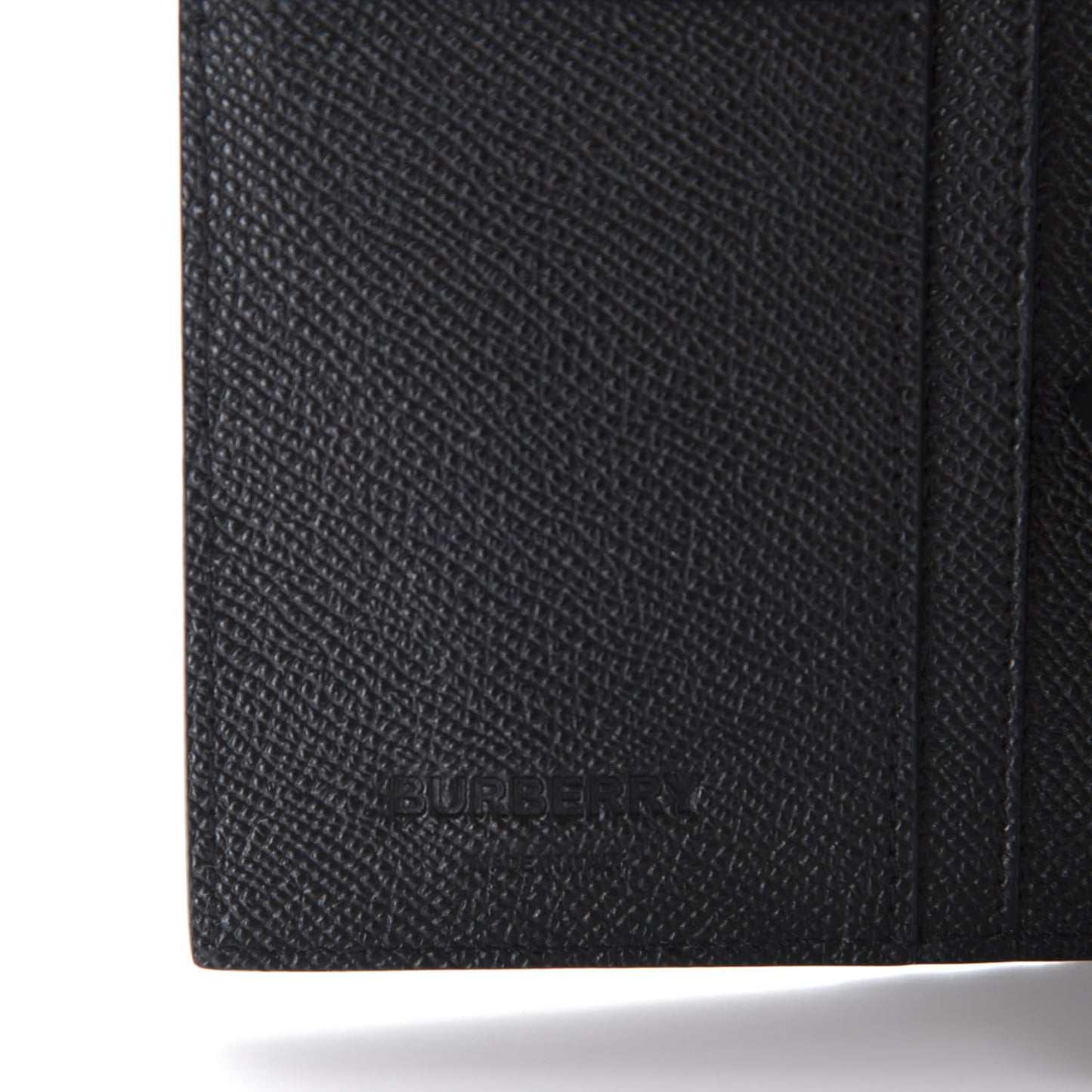 Grainy Calfskin Continental Flap Wallet Black