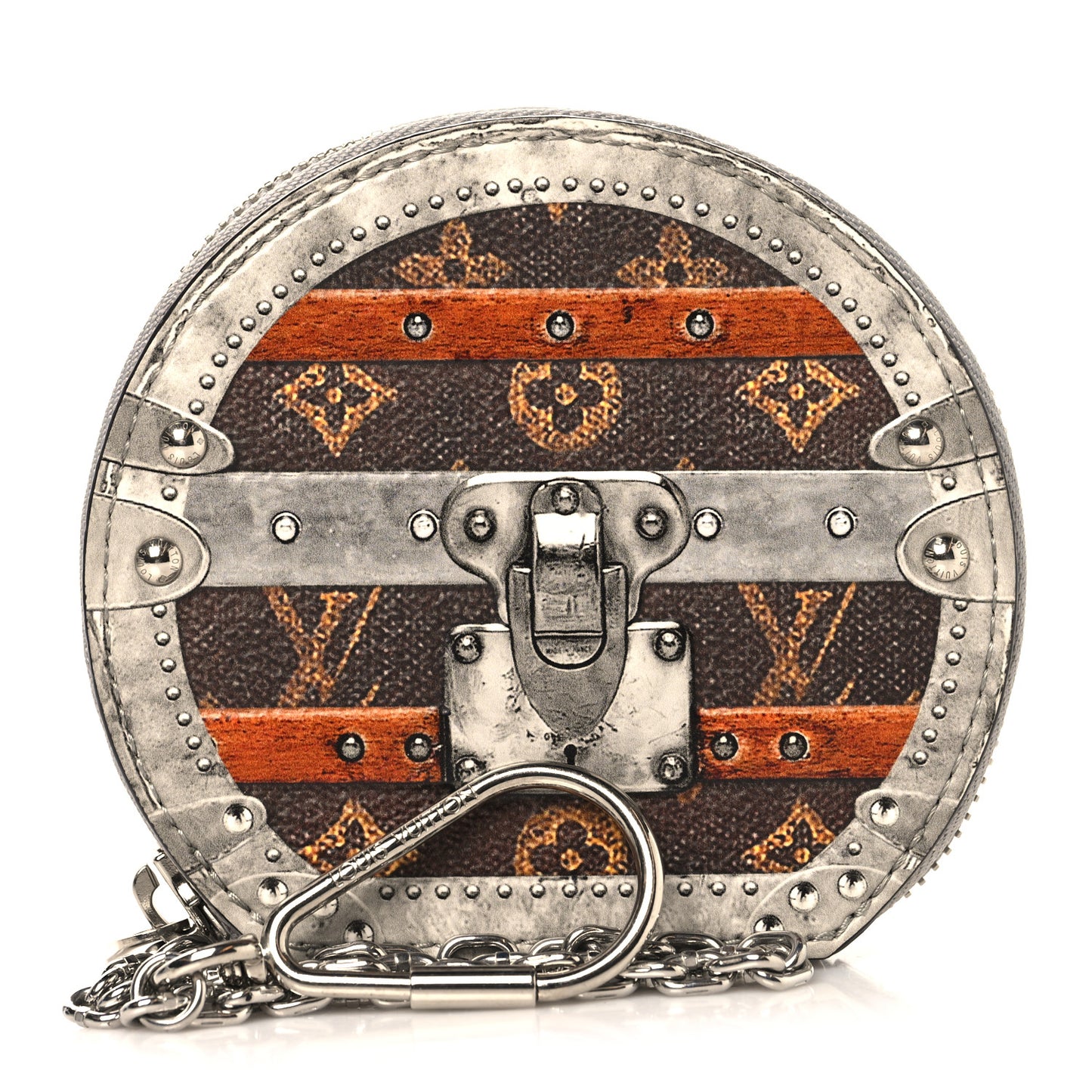 Transformed Monogram Time Trunks Micro Boite Chapeau Coin Purse Marron